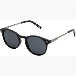 Metal Classic Round Sunglasses with Polarized Lenses and UV Protection